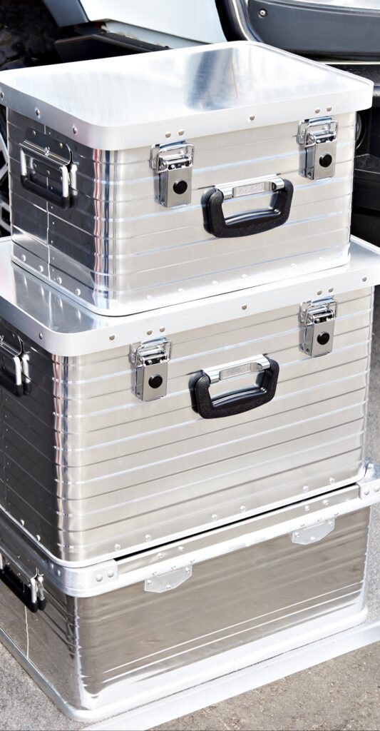 Aufbewahrungsboxen aus Metall